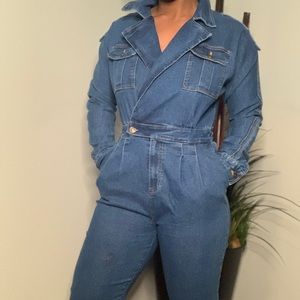 Jean jumpsuit worn once